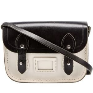 Cambridge Satchel Company Mini Satchel Crossbody Black White Kawaii Preppy Twee